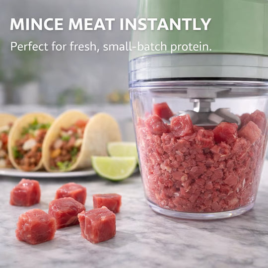 4-in-1 Handheld Electric Vegetable Cutter | Slice, Mince & Clean in Seconds!