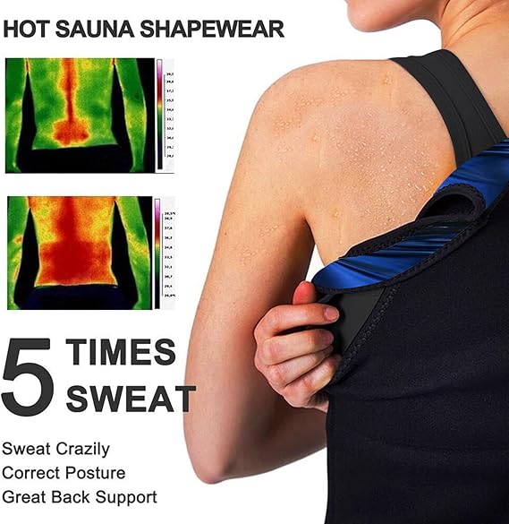 Finlin Sauna Fat Burning Belly Undershirt Fitness Sweat Suit Running Sportswear Sweat Undershirt Corset Women