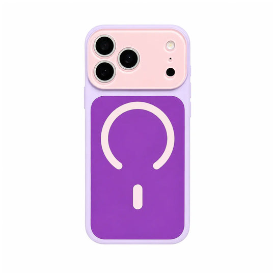 95K+ SOLD!Dopamine Color Block MagSafe Case – Ultra-Slim Matte Hard PC Cover for iPhone 17 Pro Max