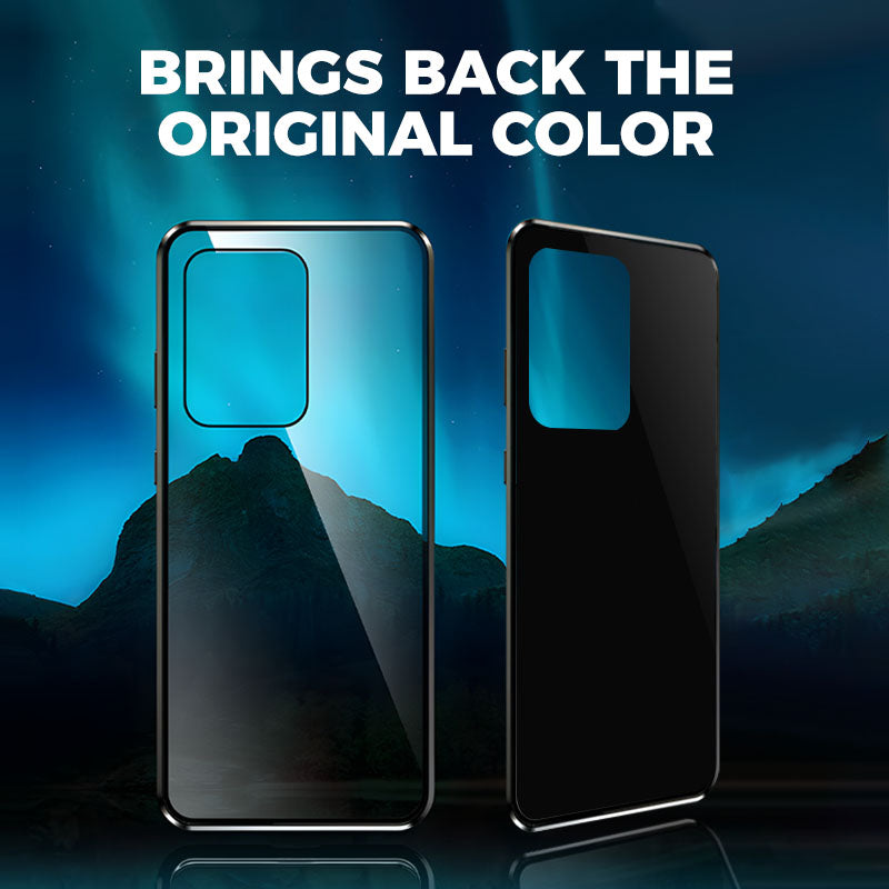🔥Saldi imperdibili - 50% di sconto🔥Custodia magnetica anti-sbirciatina in vetro temperato bifacciale per telefono Samsung serie S21-25