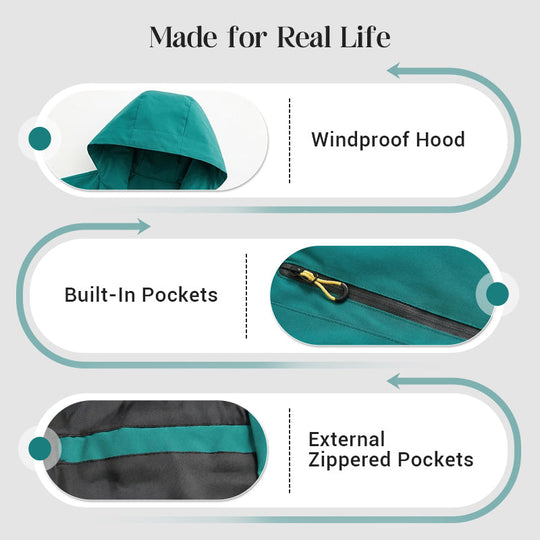 Outdoor Waterproof Sports Hooded Jacket