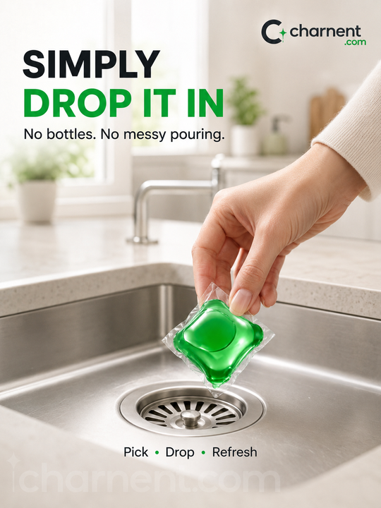 🥳2026 HOT SALE🥳💞50K+ SOLD!｜Drain Deodorizer Pods – Bio‑enzyme formula neutralizes smells at the source. Instant fresh scent, no harsh chemicals. Say goodbye to embarrassing odours. 🚰✅