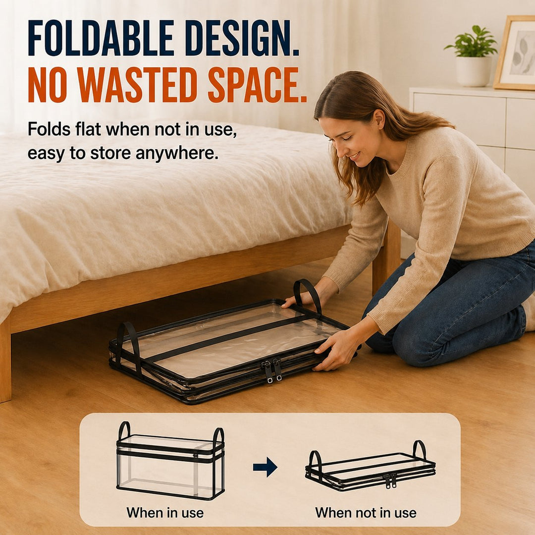 📦Large Heavy-Duty Thick Plastic Clear Storage Bag for Clothes, Moving & Storage