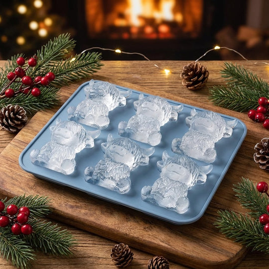 Mini Highland Cow Ice Cube Mold – Cute 3D Ice for Drinks, Parties & Gifts