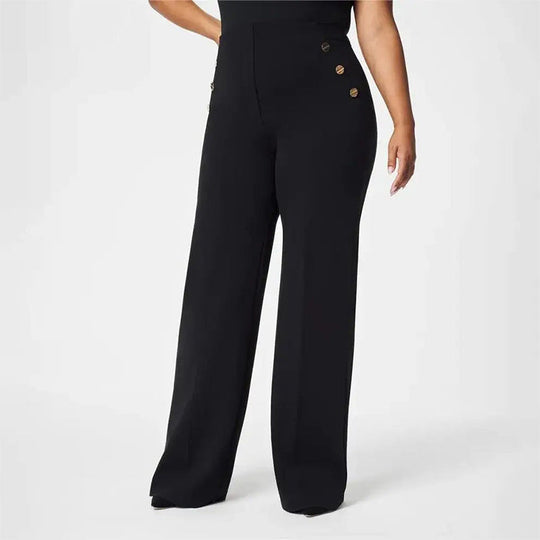 ✨ High-Waist Wide Leg Pants – Figure-Flattering, 3 Adjustable Lengths & Super Stretch 🏃‍♀️