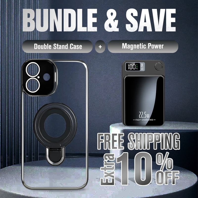 🔥Double Stand Case Cover for iPhone - Buy 2:  30% OFF 2nd🔥