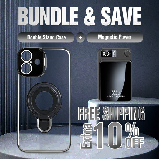 🔥Double Stand Case Cover for iPhone - Buy 2:  30% OFF 2nd🔥