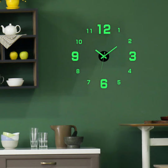 🔥🕒Modern 3D Digital Wall Clock – Silent Acrylic Luminous Wall Decor, Night Glow Easy-Read Time Display, Stylish Home Decoration & Gift