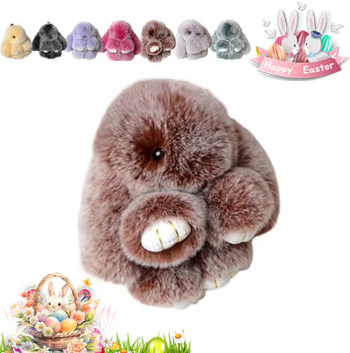 Plush Bunny Keychain Pendant
