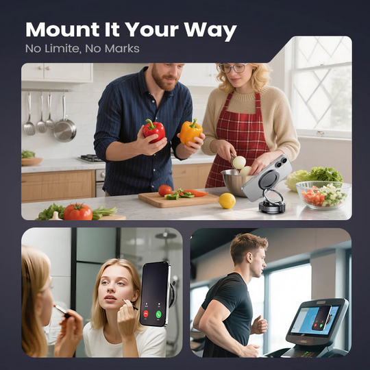 ⏳Limited-time off⏰360° Adjustable Vacuum Magnetic Phone Holder📱🚗