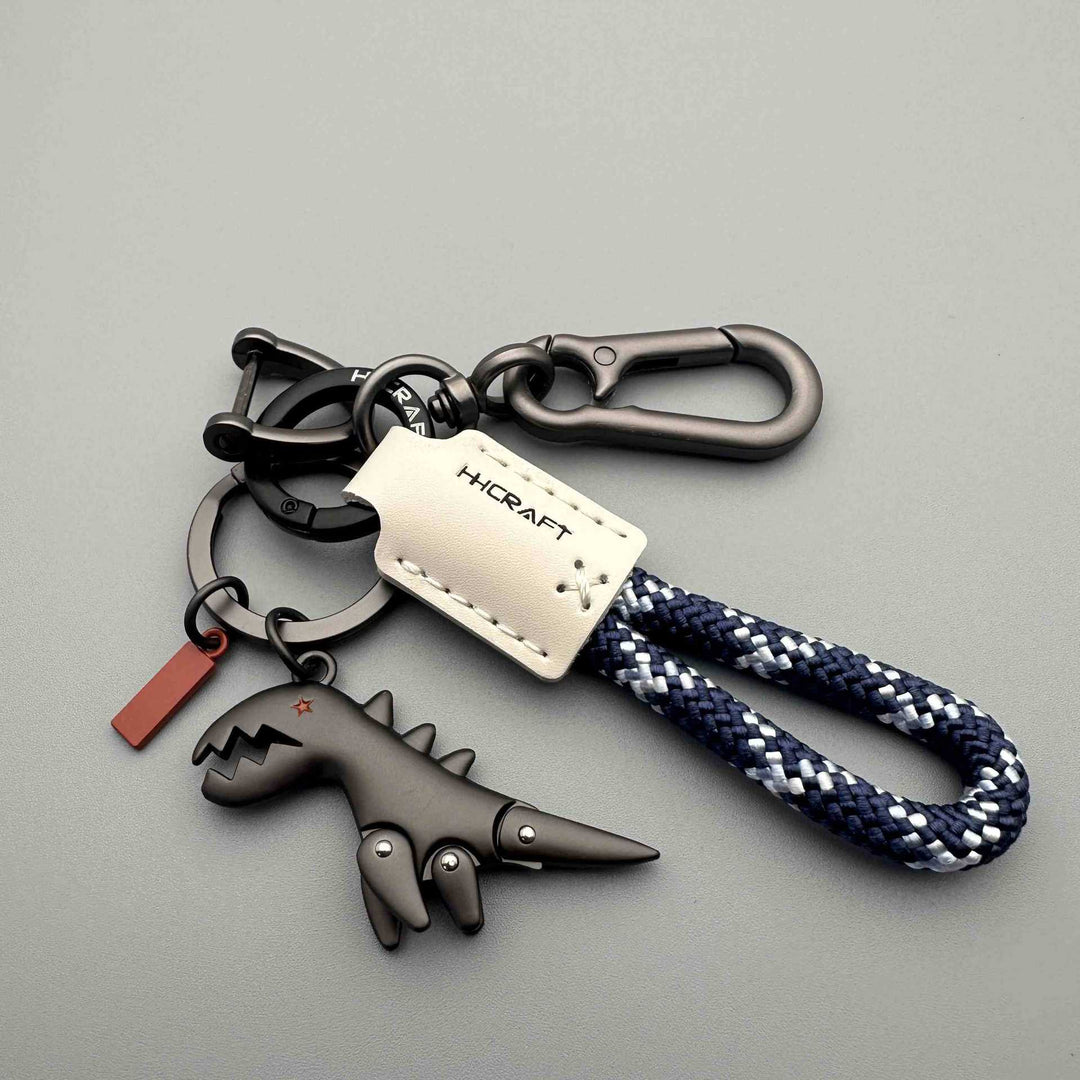 🎅Ziemassvētku izpārdošana🎄PĀRDOTS VAIRĀK NEKĀ 50 000! 🎁✨Alumīnija sakausējuma dinozaura piekariņš ar rokām austu rokassprādzi