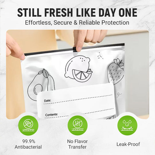 🍗Ceannaigh 2 Faigh 1 Saor in Aisce + Lascaine 50% 🥦Málaí Stórála Séalaithe Scragall Alúmanaim In-athúsáidte