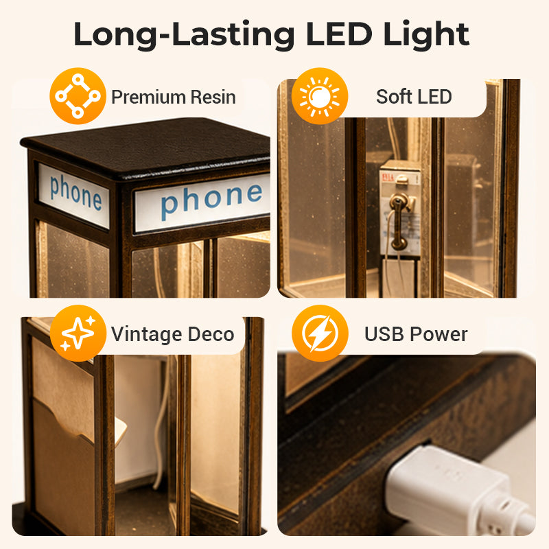 ✨Vintage Phone Booth Ambient Lamp