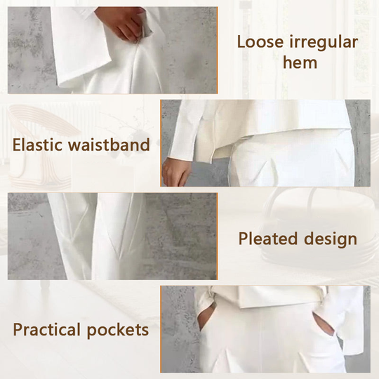 🎉HOT SALE💖Round-Neck Long-Sleeved Top ＆ Pants 2-Piece Set