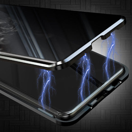 🔥Saldi imperdibili - 50% di sconto🔥Custodia magnetica anti-sbirciatina in vetro temperato bifacciale per telefono Samsung serie S21-25