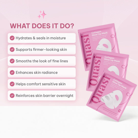 Quasi Bio-Collagen Face 4-Pack - Niacinamide & Collagen Overnight Hydration