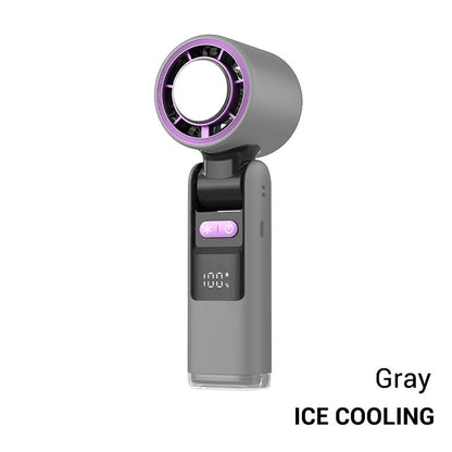 ❄️Last Day Promotion 50%OFF❄️3 in 1 Mini Handheld Cooling Fan, 199 Speed Wind Power & Ice Cooling Function