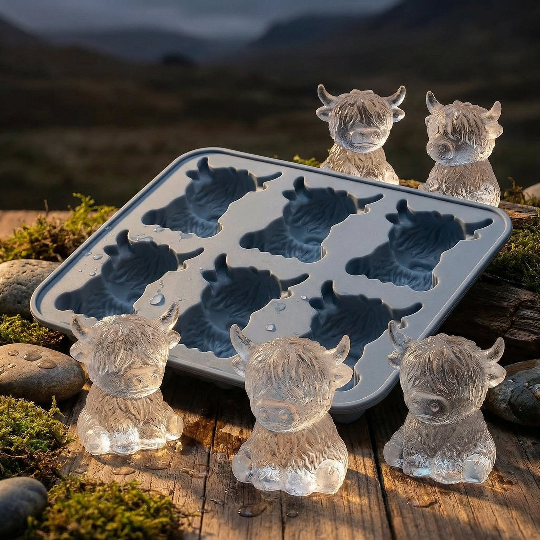 Mini Highland Cow Ice Cube Mold – Cute 3D Ice for Drinks, Parties & Gifts
