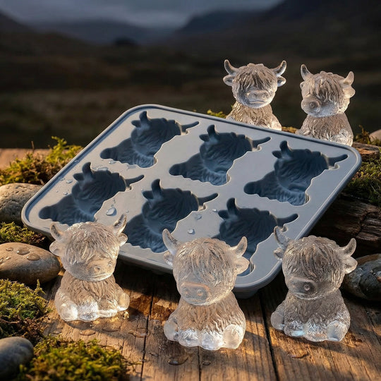 Mini Highland Cow Ice Cube Mold – Cute 3D Ice for Drinks, Parties & Gifts