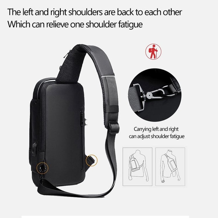 🔥 Hot Sale🔥Anti-Theft Unisex Crossbody Sling Bag – Stylish, Secure & Lightweight!