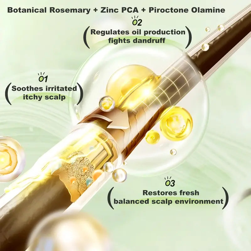 Rafraîchissant et onctueux & Shampoing pour cheveux brillants