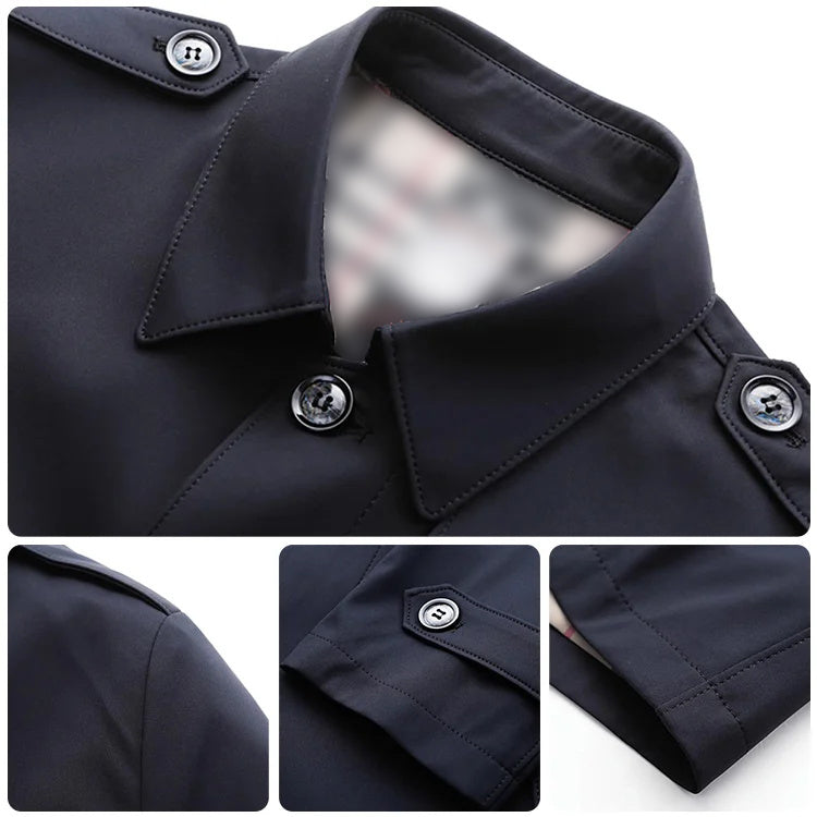 ⏳Piiratud aja jooksul 50% allahindlust⏰Keskmise pikkusega äristiilis trenšmantel🧥