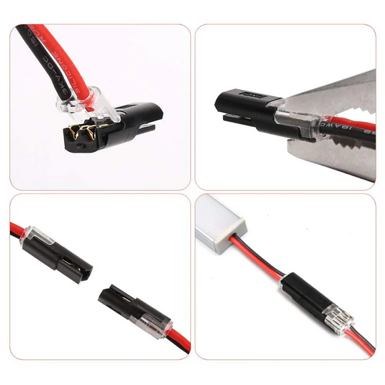 🔥Final Day – Ends Tonight!⏰🏆Double-wire Plug-in Connector With Locking Buckle