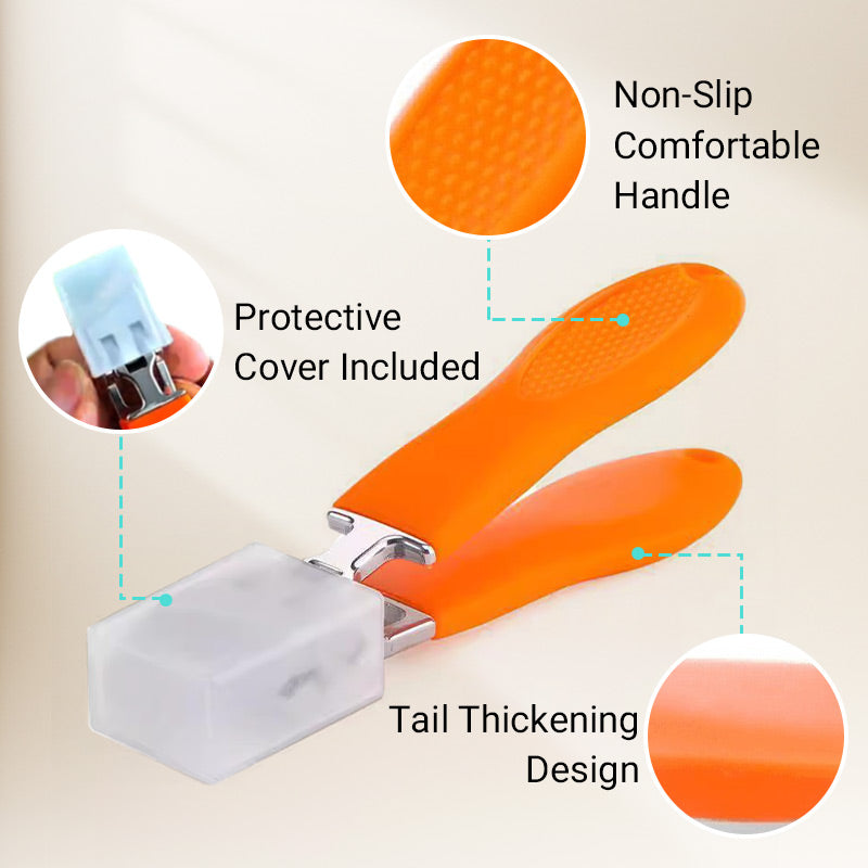 Dispozitiv de tuns unghii înclinat anti-stropire cu deschidere largă a fălcilor