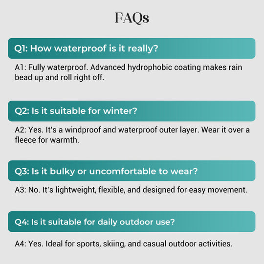 Outdoor Waterproof Sports Hooded Jacket