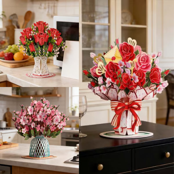 🏆99K+ SOLD! 🌼💌 Forever-Blooming 3D Flower Pop-Up Card– Personalized Love Message & Everlasting Bloom 🎁