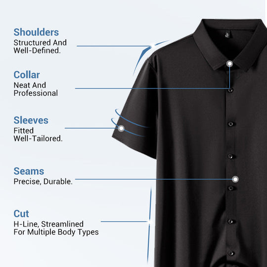 ✨ 50% OFF✨Men's Short Sleeve 4-Way Stretch Shirt