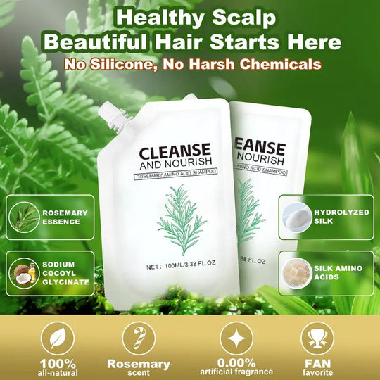 Rafraîchissant et onctueux & Shampoing pour cheveux brillants