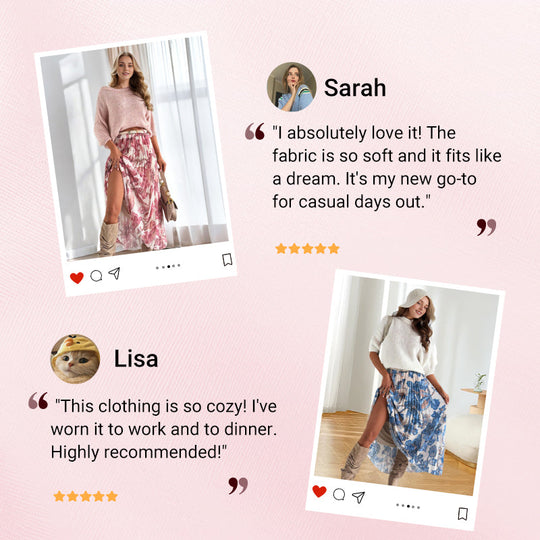 🌸Completo con top girocollo e gonna stampata con cintura🌸 Ora con il 50% di sconto