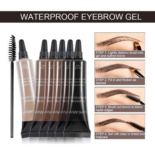 ⏳Last Day Buy 1 Get 1 Free ⭐Long-lasting Waterproof Smudge-proof Liquid Eyebrow Gel/Tint(With Free Brush)