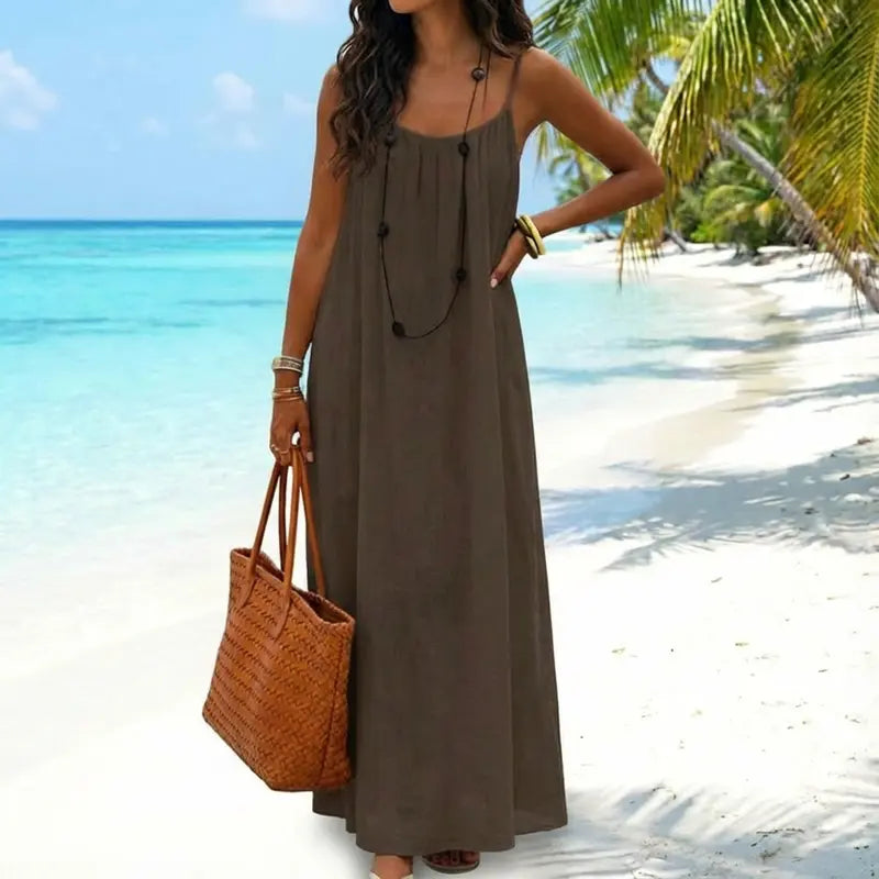 💃Women's Solid Color Cami Lounge Dress💕