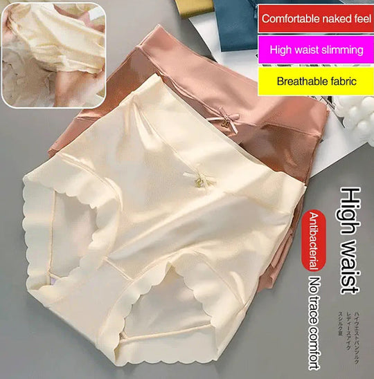 🔥HOT SALE🔥Satin ice Silk Seamless Tummy Control Panties
