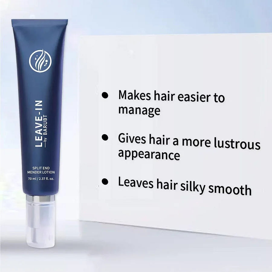 Repairs and improves frizzy, dry, shiny, and non-greasy hair. Miraculous instant split end repair serum.