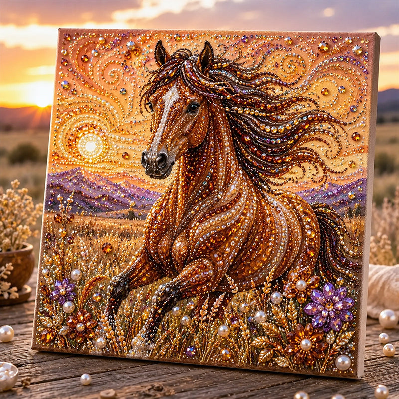 🏆 Highland Cow Pearl Art DIY Kit – Relaxing DIY Craft to Create Stunning Coastal Artwork
