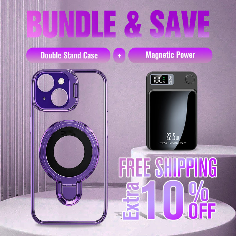 🔥Double Stand Case Cover for iPhone - Buy 2:  30% OFF 2nd🔥