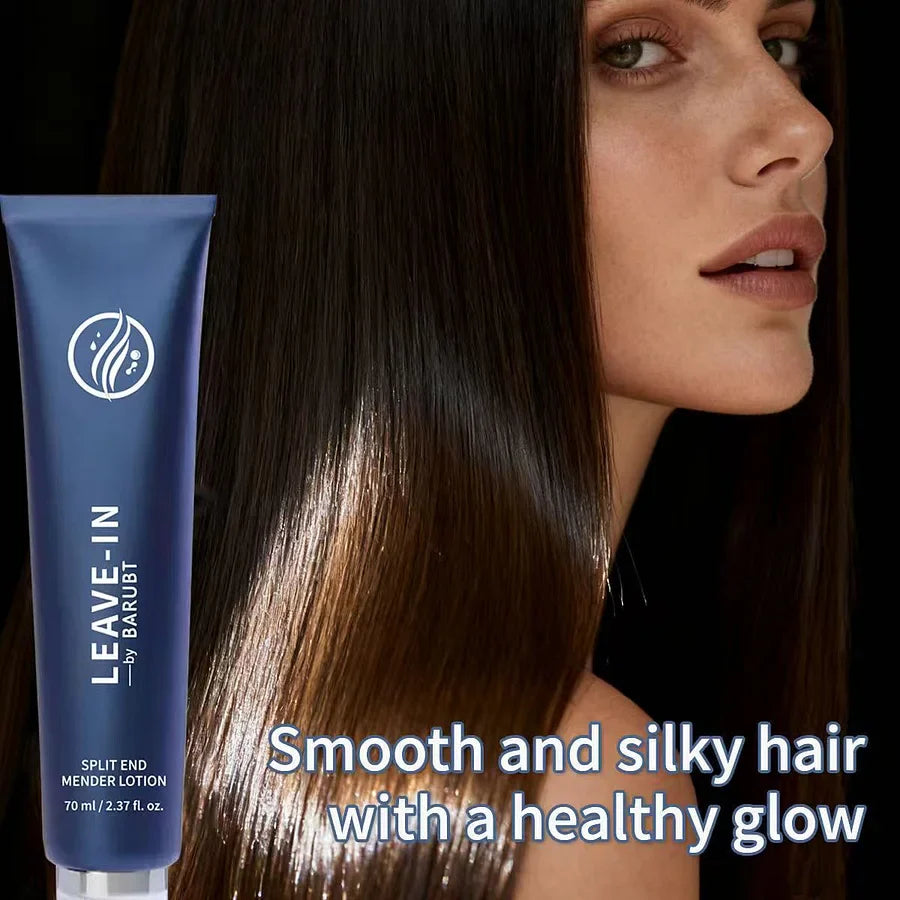 Repairs and improves frizzy, dry, shiny, and non-greasy hair. Miraculous instant split end repair serum.