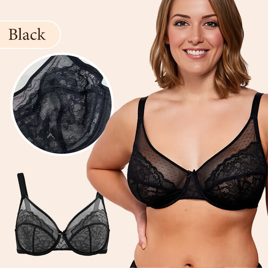 ⏳Limited Time 50% Discount💥Minimal Lace Bra with Full Coverage for All Sizes
