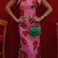 🎉Hot Sale 49% KORTING🥳Cheongsam-stijl maxi-jurk met rozenprint, gelaagde uitlopende mouwen en stretch