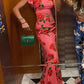 🎉Hot Sale 49% KORTING🥳Cheongsam-stijl maxi-jurk met rozenprint, gelaagde uitlopende mouwen en stretch