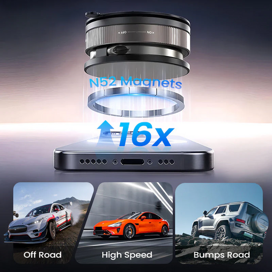 ⏳Limited-time off⏰360° Adjustable Vacuum Magnetic Phone Holder📱🚗