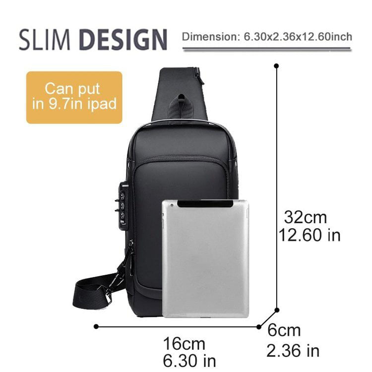 🔥 Hot Sale🔥Anti-Theft Unisex Crossbody Sling Bag – Stylish, Secure & Lightweight!
