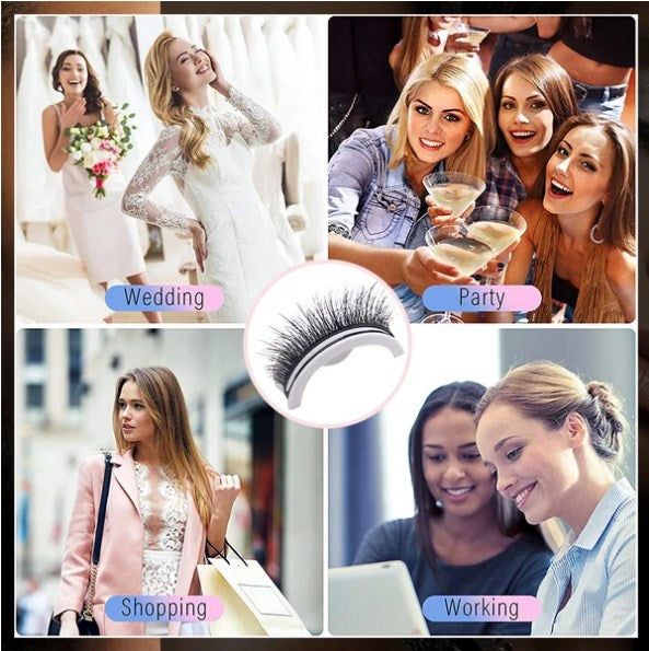 💜 DERNIER JOUR DE PROMOTION - 50 % DE RÉDUCTION💜Faux cils réutilisables auto-adhésifs