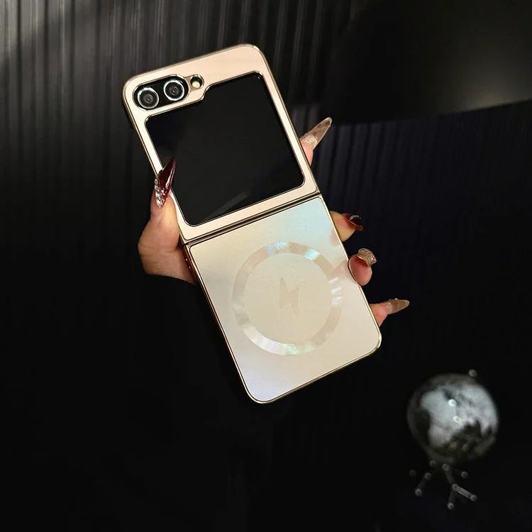 Electroplated Frosted Magnetic Cover for Samsung Galaxy Z Flip Series