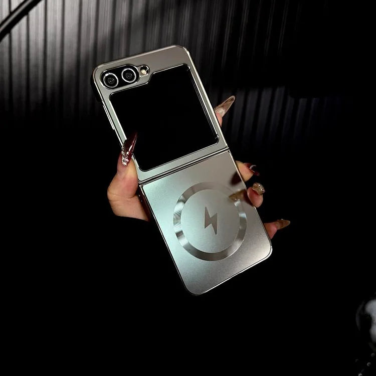Electroplated Frosted Magnetic Cover for Samsung Galaxy Z Flip Series