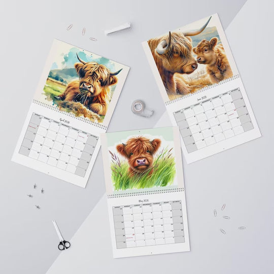 🏆Flash Sale⚡ 11K+ SOLD! Almost Gone-🐮Highland Cow Calendar 2026 📅