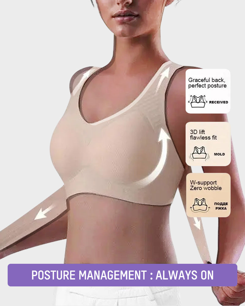 🔥Supportive Wireless Push-Up Bra for All-Day Comfort